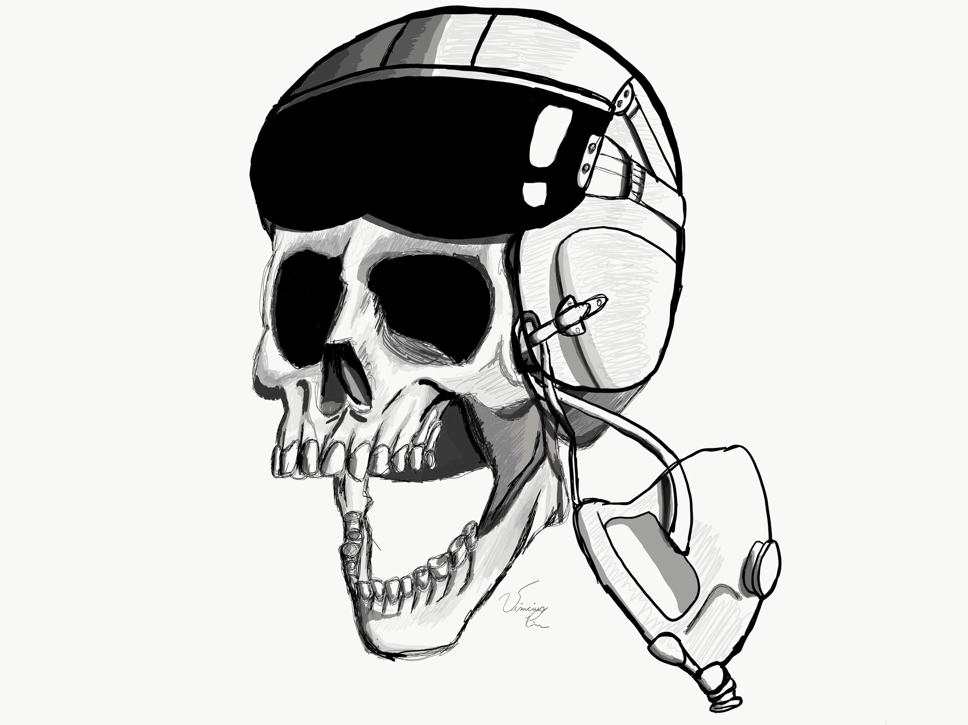 Skull - Drawing
