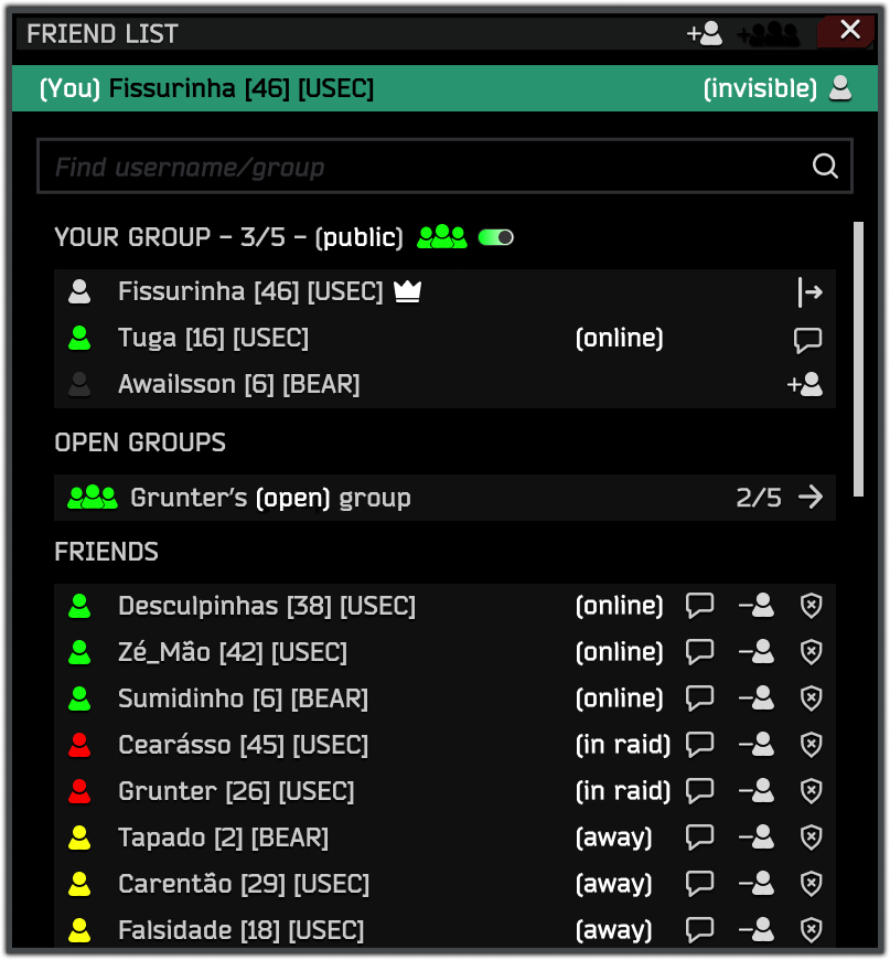 Friend System High-Fidelity Design 2